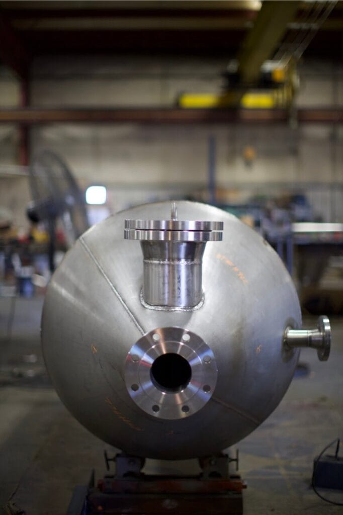 pressure_vessel_forward Pressure vessel constructed to ASME code.