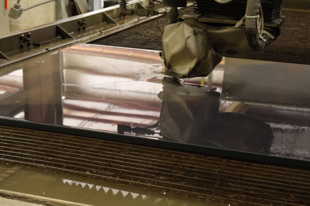 waterjet cutting 2 inch thick steel