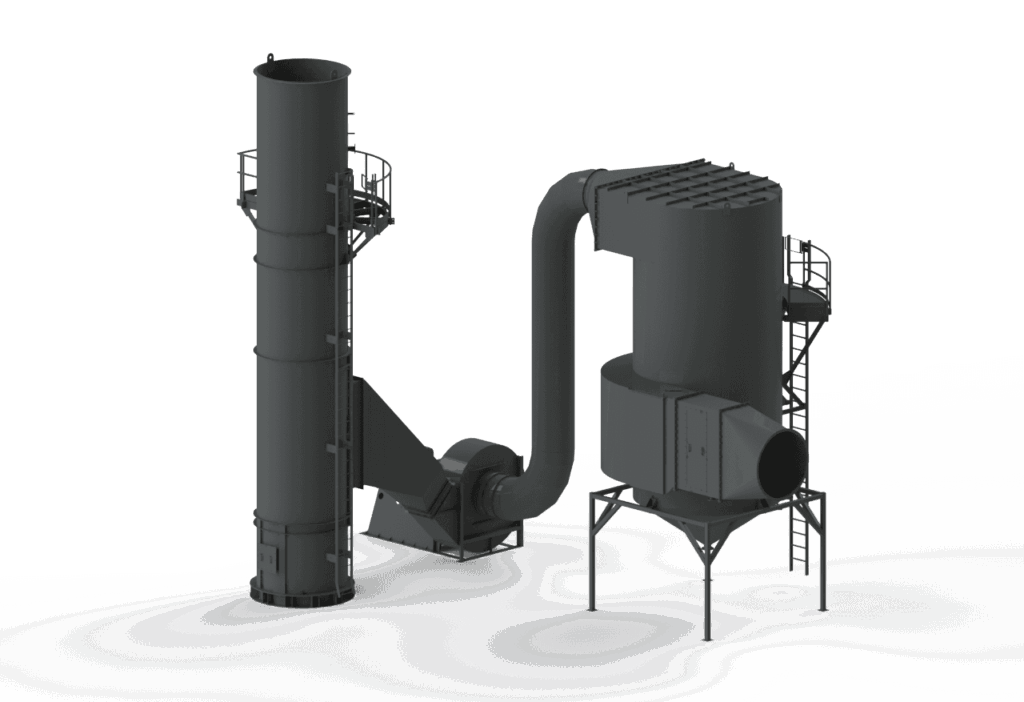 Turnkey Venturi scrubber for processing peanuts into peanut butter