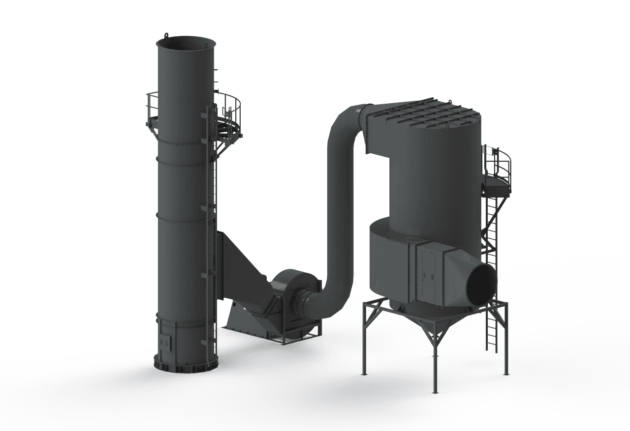 Turnkey Venturi scrubber for processing peanuts into peanut butter