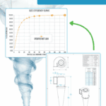 size efficiency curve and standard cyclone model